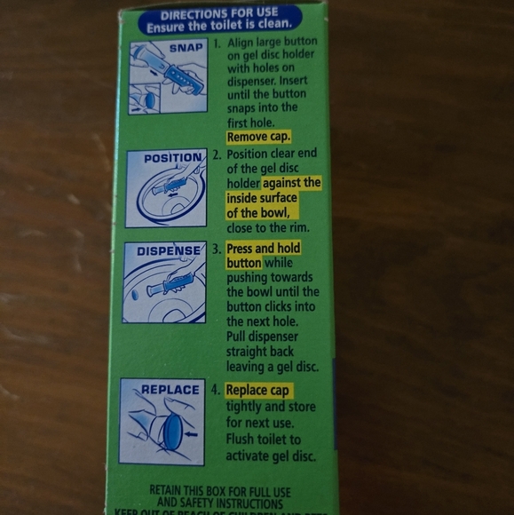 New Scrubbing Bubbles Toilet Cleaning Gel Fresh Clean Dispenser Discs - Picture 2 of 4